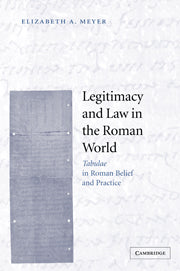 Legitimacy and Law in the Roman World