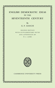 English Democratic Ideas in the Seventeenth Century