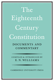 The Eighteenth-Century Constitution 1688-1815