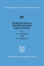 Exponential Diophantine Equations