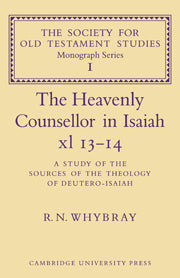 The Heavenly Counsellor in Isaiah xl 13-14