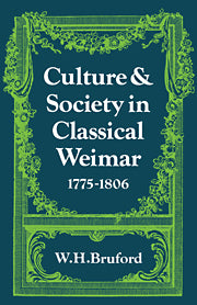 Culture and Society in Classical Weimar 1775–1806
