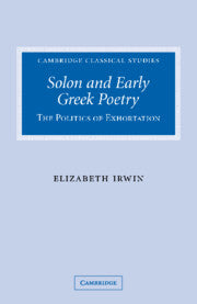 Solon and Early Greek Poetry