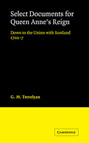 Select Documents for Queen Anne's Reign