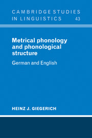 Metrical Phonology and Phonological Structure