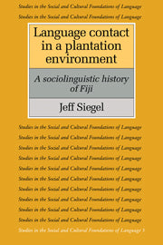 Language Contact in a Plantation Environment