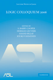 Logic Colloquium 2006