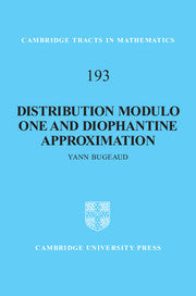 Distribution Modulo One and Diophantine Approximation