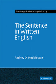 The Sentence in Written English
