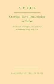 Chemical Wave Transmission in Nerve