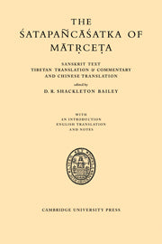 The Satapancasatka of Matrceta