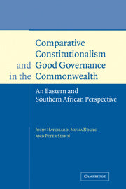Comparative Constitutionalism and Good Governance in the Commonwealth