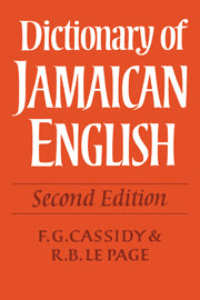 Dictionary of Jamaican English