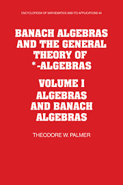 Banach Algebras and the General Theory of *-Algebras: Volume 1, Algebras and Banach Algebras