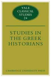 Studies in the Greek Historians
