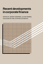 Recent Developments in Corporate Finance