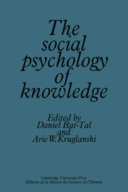 The Social Psychology of Knowledge