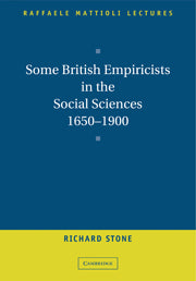 Some British Empiricists in the Social Sciences, 1650–1900