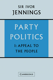 Party Politics: Volume 1, Appeal to the People