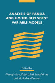 Analysis of Panels and Limited Dependent Variable Models