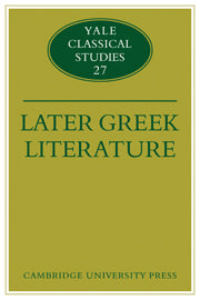 Later Greek Literature