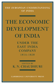 The Economic Development of India under the East India Company 1814–58