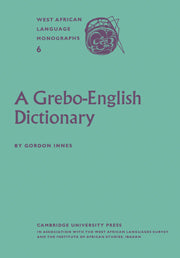 A Grebo–English Dictionary