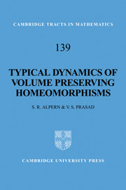 Typical Dynamics of Volume Preserving Homeomorphisms