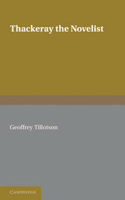 Thackeray the Novelist