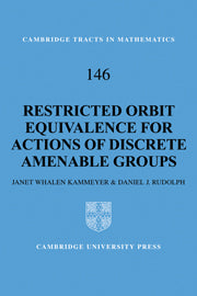 Restricted Orbit Equivalence for Actions of Discrete Amenable Groups