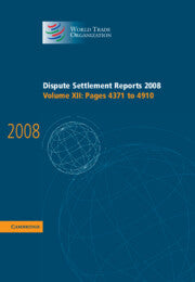 Dispute Settlement Reports 2008: Volume 12, Pages 4371-4910