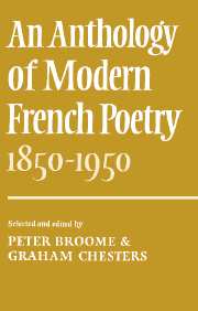 An Anthology of Modern French Poetry (1850–1950)