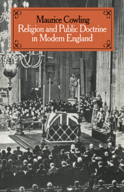 Religion and Public Doctrine in Modern England: Volume 1