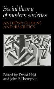 Social Theory of Modern Societies