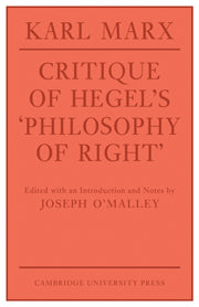 Critique of Hegel's 'Philosophy Of Right'