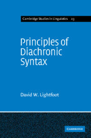 Principles of Diachronic Syntax