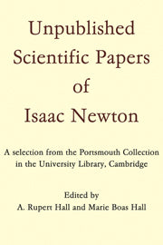 Unpublished Scientific Papers of Isaac Newton
