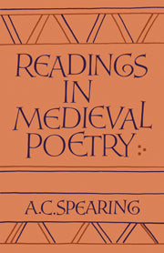 Readings in Medieval Poetry