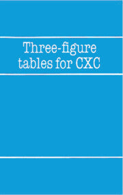 Three-Figure Tables for CXC