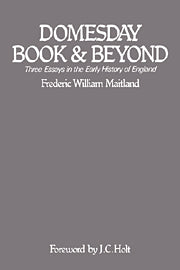 Domesday Book and Beyond