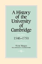 A History of the University of Cambridge: Volume 2, 1546–1750