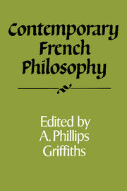 Contemporary French Philosophy