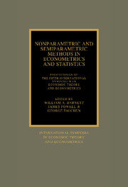 Nonparametric and Semiparametric Methods in Econometrics and Statistics