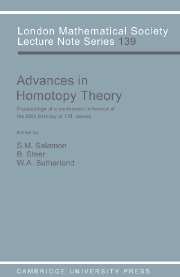 Advances in Homotopy Theory