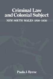 Criminal Law and Colonial Subject