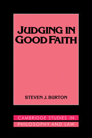 Judging in Good Faith