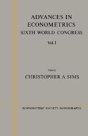Advances in Econometrics: Volume 1