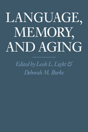Language, Memory, and Aging