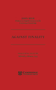 Against Finality