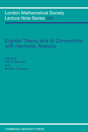 Ergodic Theory and Harmonic Analysis